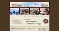 Desktop Screenshot of alpinearchaeology.com