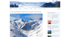 Desktop Screenshot of alpinearchaeology.org